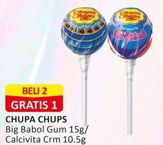 Promo Harga Chupa Chups Lollipop Candy Gumfilled, Calcivita Cream 10 gr - Alfamart