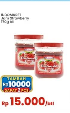 Promo Harga Indomaret Jam Strawberry 170 gr - Indomaret