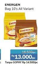 Promo Harga ENERGEN Cereal Instant All Variants per 10 sachet - Alfamidi