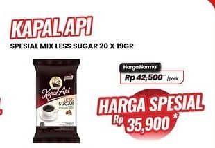 Promo Harga Kapal Api Special Mix Less Sugar per 20 sachet 21 gr - Carrefour