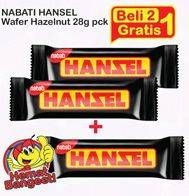 Promo Harga NABATI Hanzel Wafer Hazelnut 28 gr - Indomaret