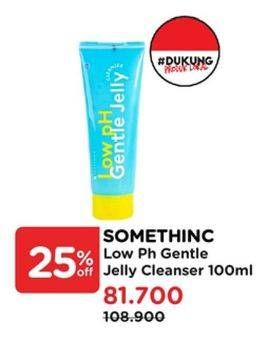 Promo Harga Somethinc Low pH Gentle Jelly Cleanser 100 ml - Watsons