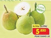 Promo Harga Pear Xiang Lie per 100 gr - Superindo