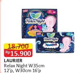 Promo Harga Relax Night W35cm 12's, W30cm 16's  - Alfamart