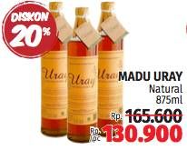 Promo Harga Uray Natural Honey 875 ml - LotteMart