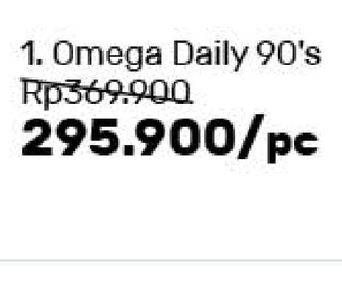 Promo Harga BLACKMORES Omega Daily 90 pcs - Guardian