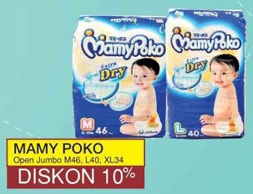 Promo Harga Mamy Poko Perekat Extra Dry M46, L40, XL34  - Yogya