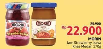 Promo Harga Morin Jam Strawberry, Kaya Khas Medan 170 gr - Alfamidi