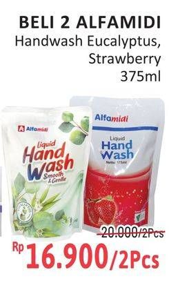 Promo Harga Alfamidi Hand Soap Strawberry, Eucalyptus 375 ml - Alfamidi