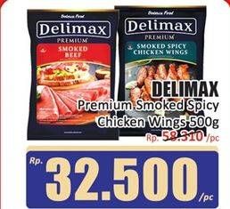 Promo Harga Delimax Smoked Spicy Chicken Wings 500 gr - Hari Hari