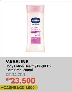 Promo Harga Vaseline Body Lotion UV Extra Brightening 200 ml - Indomaret