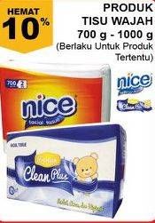 Promo Harga Nice / Clean Plus Tisu Wajah  - Giant