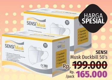 Promo Harga SENSI Mask Duckbill 50 pcs - LotteMart