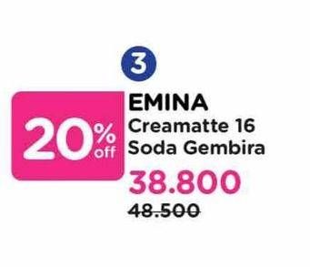 Promo Harga Emina Creamatte 16  - Watsons