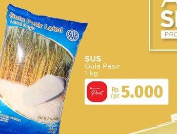 Promo Harga SUS Gula Pasir 1000 gr - LotteMart