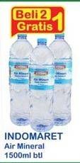 Promo Harga INDOMARET Air Mineral per 2 botol 1500 ml - Indomaret