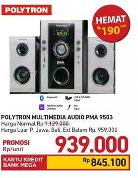 Promo Harga POLYTRON PMA 9503 | Multimedia Audio 50 Watt  - Carrefour
