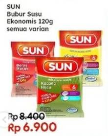 Promo Harga SUN Bubur Sereal Susu All Variants 120 gr - Indomaret