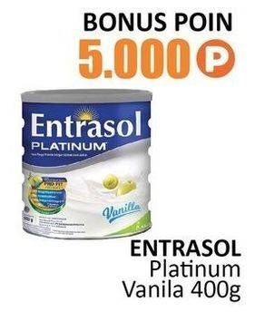 Promo Harga Entrasol Platinum Vanilla 400 gr - Alfamidi