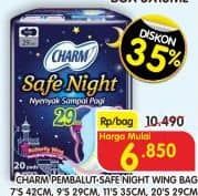 Promo Harga Charm Safe Night Wing 29cm 9 pcs - Superindo