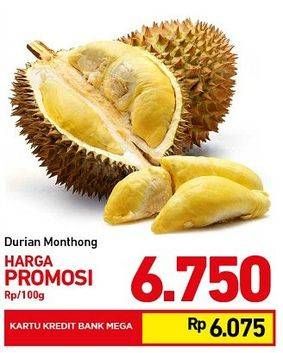 Promo Harga Durian Monthong per 100 gr - Carrefour