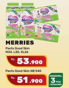 Promo Harga Merries Pants Good Skin S40 40 pcs - Yogya