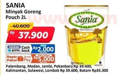 Promo Harga Sania Minyak Goreng 2000 ml - Alfamart