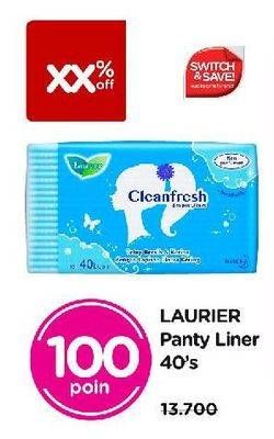 Promo Harga Laurier Pantyliner Cleanfresh NonPerfumed 40 pcs - Watsons