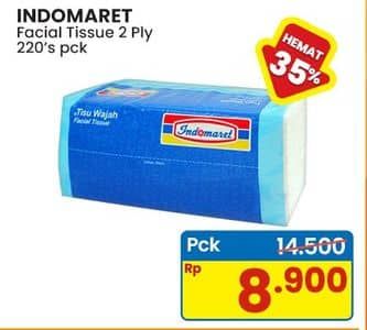 Promo Harga Indomaret Facial Tissue Travel Tissue, Premium, Non Perfumed, Bambu 220 pcs - Indomaret
