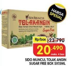 Promo Harga Sido Muncul Tolak Angin Flu per 5 sachet 15 ml - Superindo