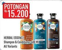 Promo Harga herbal essence shampoo & conditioner 400ml all variant  - Hypermart