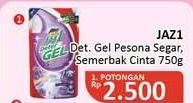 Promo Harga ATTACK Jaz1 DeterGel Pesona Segar, Semerbak Cinta 750 ml - Alfamidi