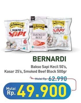 Bernardi Bernardi Bakso sapi/Smoked Beef  Diskon 20%, Harga Promo Rp49.900, Harga Normal Rp62.990, Harga Mulai