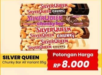 Promo Harga Silver Queen Chunky Bar All Variants 85 gr - Yogya