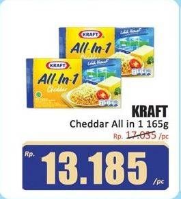 Promo Harga Kraft All in 1 Cheddar 165 gr - Hari Hari