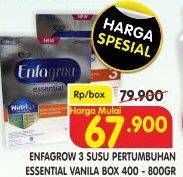 Promo Harga ENFAGROW Essential 3/4 Susu Formula 400gr/800gr  - Superindo