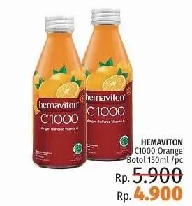 Promo Harga HEMAVITON C1000 Orange 150 ml - LotteMart