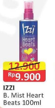 Promo Harga IZZI Body Mist Heart Beats 100 ml - Alfamart