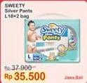 Promo Harga Sweety Silver Pants L18+2 20 pcs - Indomaret