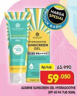 Promo Harga AZARINE Hydrasoothe Sunscreen Gel SPF45 50 ml - Superindo