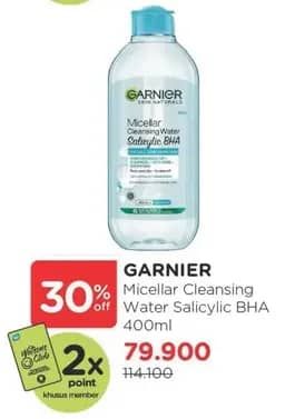 Promo Harga Garnier Micellar Water Salicylic BHA 400 ml - Watsons
