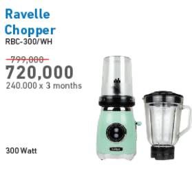 Promo Harga RAVELLE RBC-300 Blender Chopper  - Electronic City