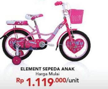 Promo Harga ELEMENT Kids Bike 12 inch  - Carrefour