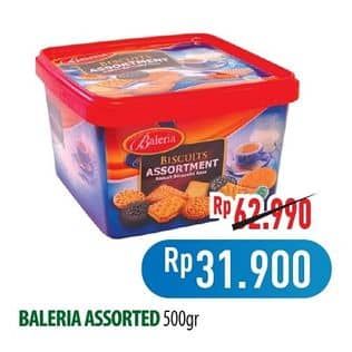 Promo Harga Baleria Biscuits Assortment 500 gr - Hypermart