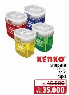 Promo Harga Kenko Sharpener 1 Hole SP-71 12 pcs - Lotte Grosir