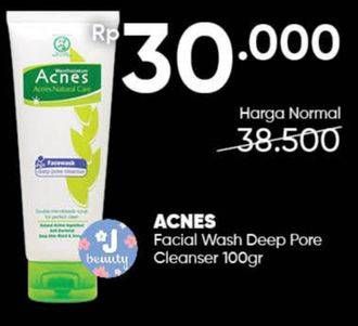 Promo Harga ACNES Facial Wash Deep Pore 100 gr - Guardian