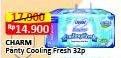 Promo Harga Charm Pantyliner Cooling Fresh Slim 32 pcs - Alfamart