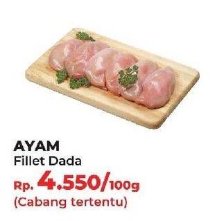 Promo Harga Ayam Fillet per 100 gr - Yogya