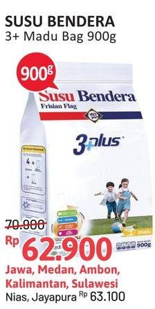 Promo Harga FRISIAN FLAG Susu Bendera 3 Plus Madu 900 gr - Alfamidi