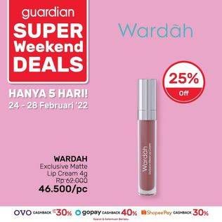 Promo Harga WARDAH Exclusive Matte Lip Cream 4 gr - Guardian
